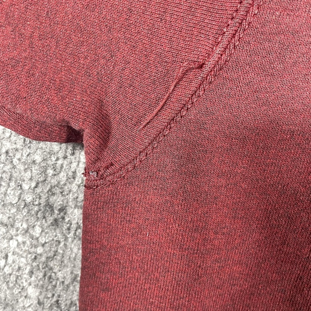 VTG Wilson Sweatshirt‎ Mens 2XL XXL Red Pullover Fleece Heavyweight Blank Retro - Picture 11 of 12